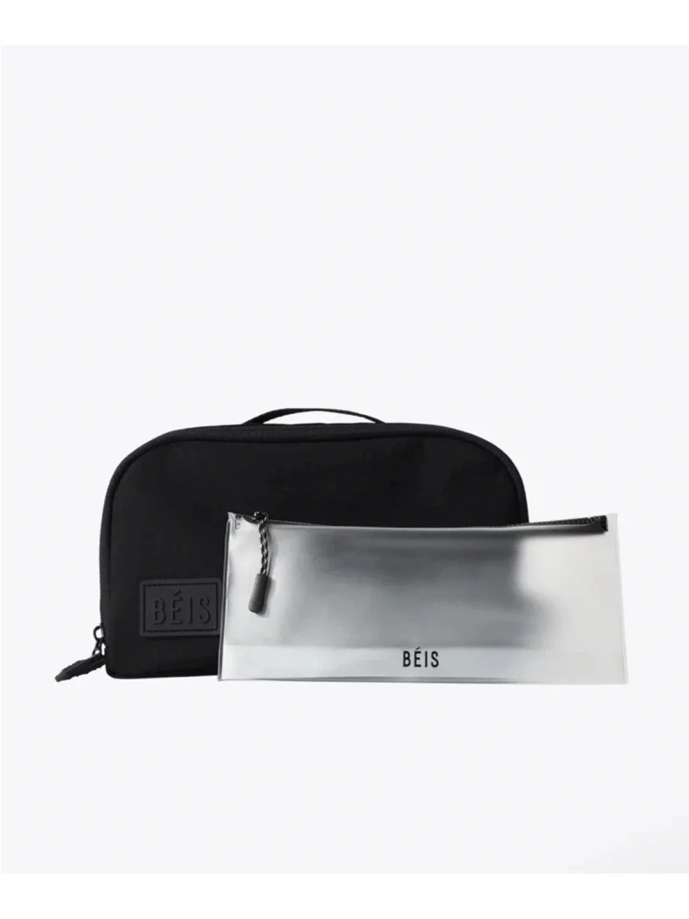 Beis Black Toiletry Bag
